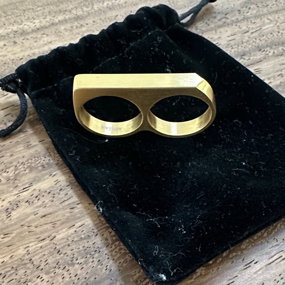 Gold Double Ring - image 3